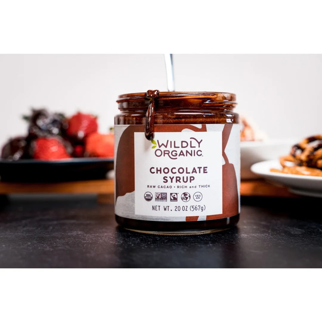 Chocolate Syrup Raw Org, 567ml - Wildly Organic