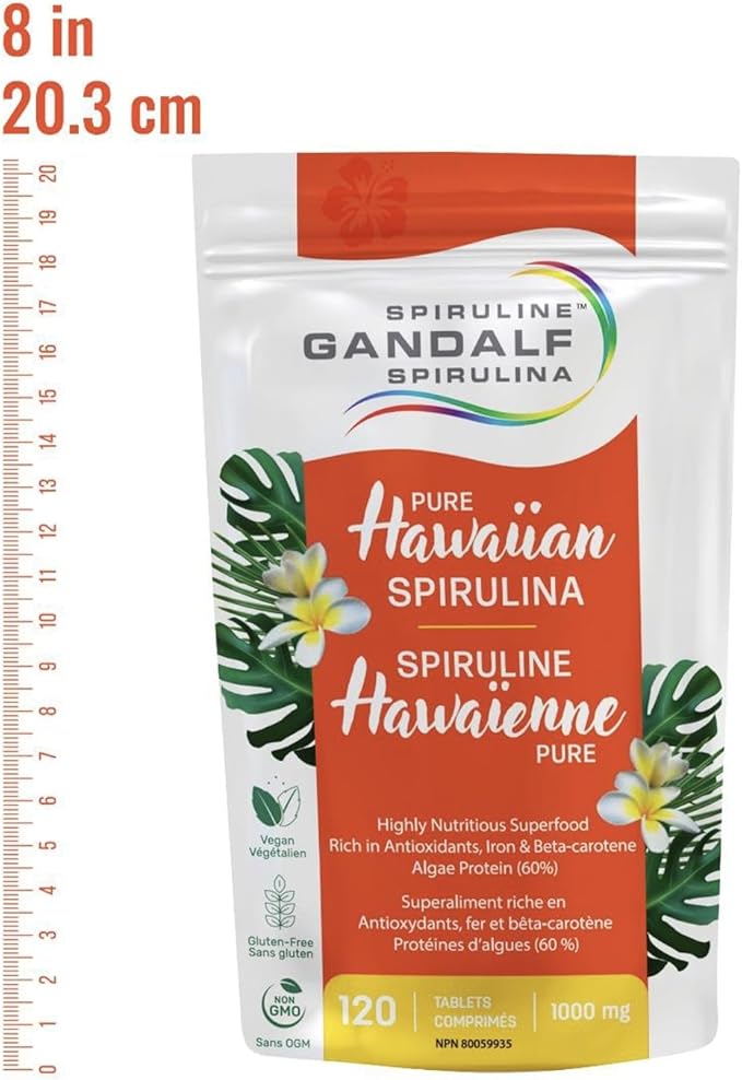 Hawaiian Spirulina 1000mg, 120 tabs - Gandalf