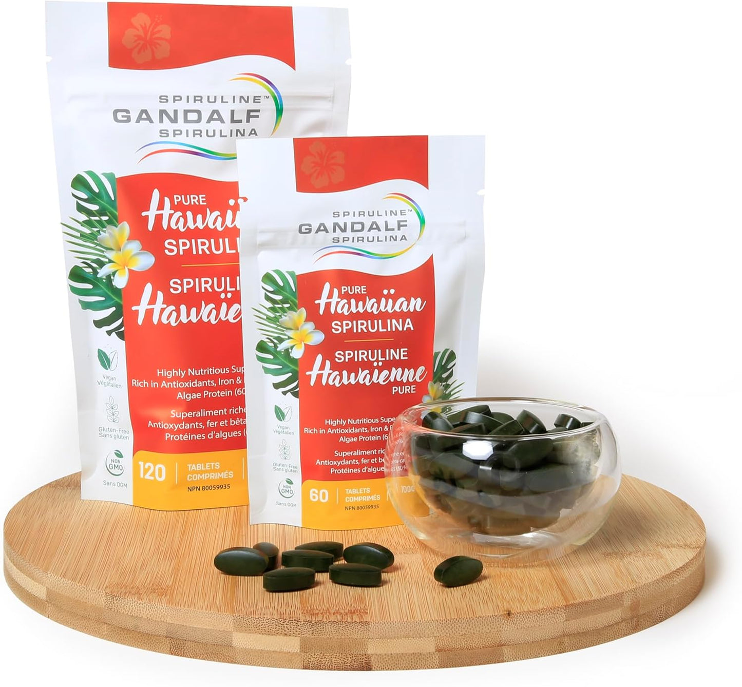 Hawaiian Spirulina 1000mg, 120 tabs - Gandalf