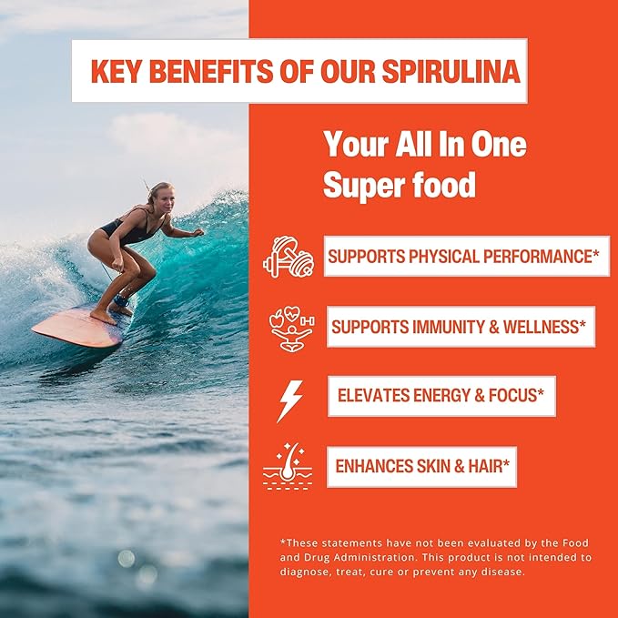 Hawaiian Spirulina 1000mg, 120 tabs - Gandalf