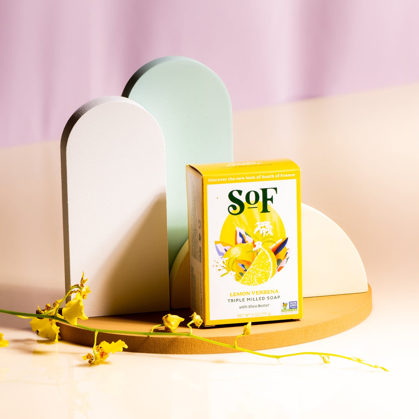 Natural Soap Lem Verbena, 170 g - South Of France
