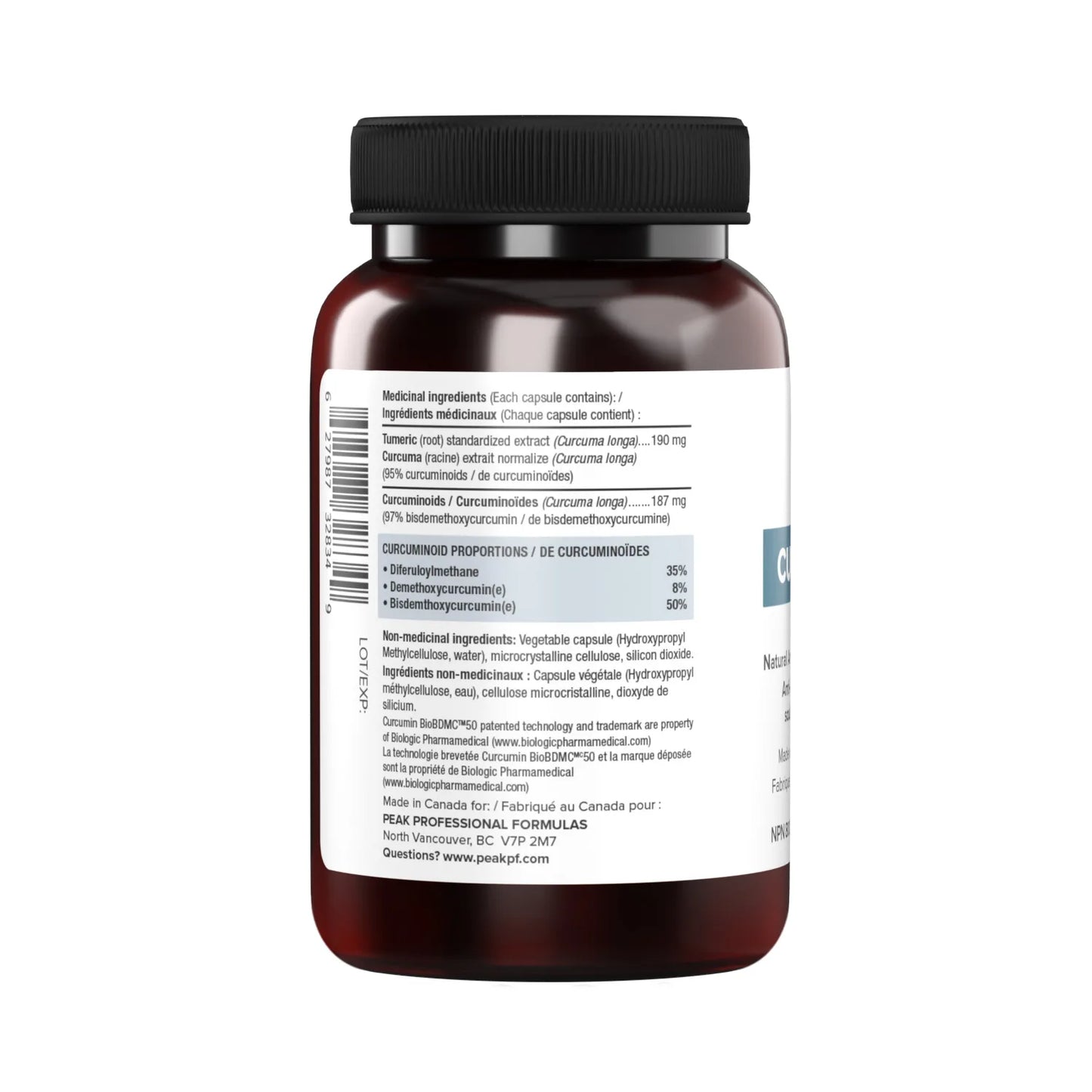 Curcumin III, 60s - Peak Professional Formulas