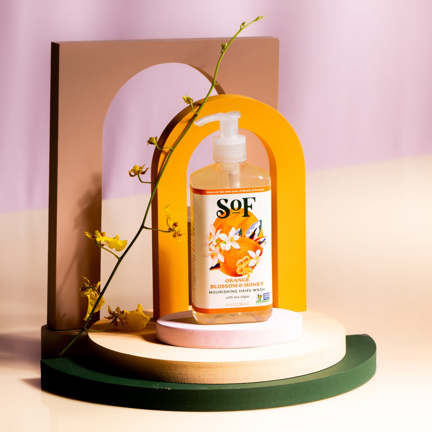 Liquid Soap Orange Honey, 236ml - South Of France