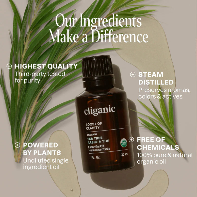 Organic Tea Tree Oil, 30ml - Cliganic
