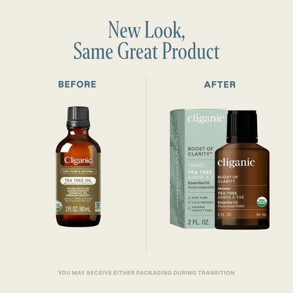 Organic Tea Tree Oil, 10ml - Cliganic