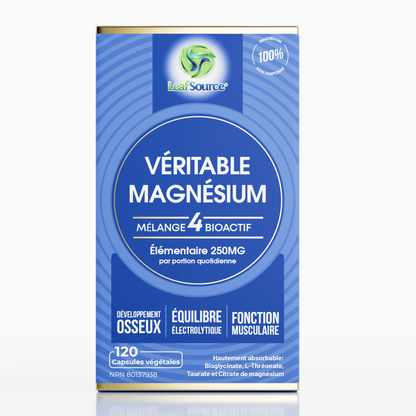 Real Magnesium Bio-Active 4 Blend, 120vcaps - LeafSource