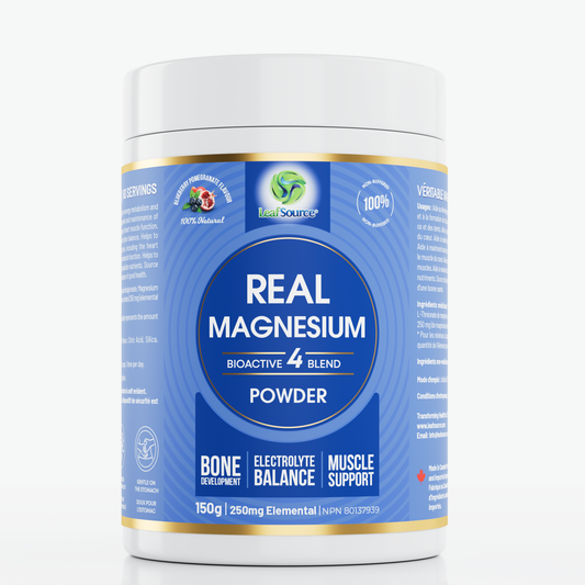 Real Magnesium Bio-Active 4 Blend, 240g - LeafSource